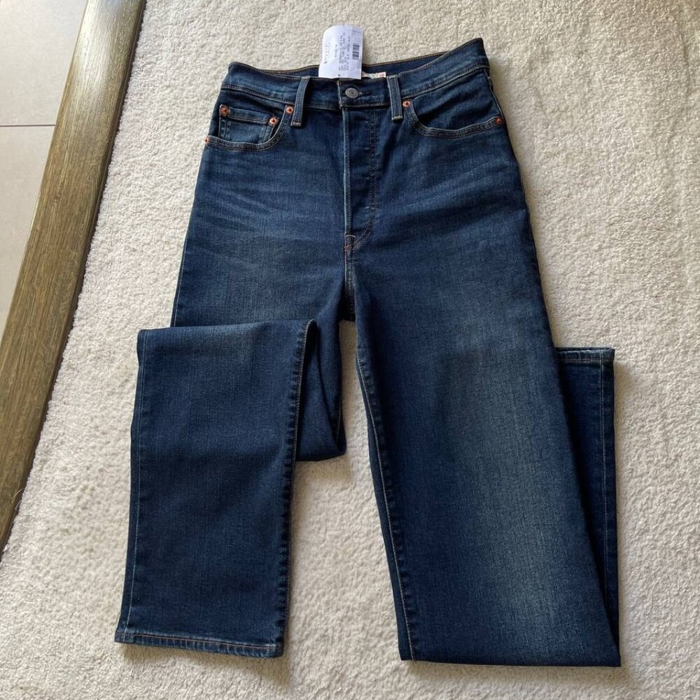 NWOT Levi’s Ribcage Straight Full Length High Rise Jeans Size 28/32